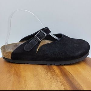 Birkenstock Rosemead Black Suede Comfort Mary Jane Mule Clog Shoe Women's 39